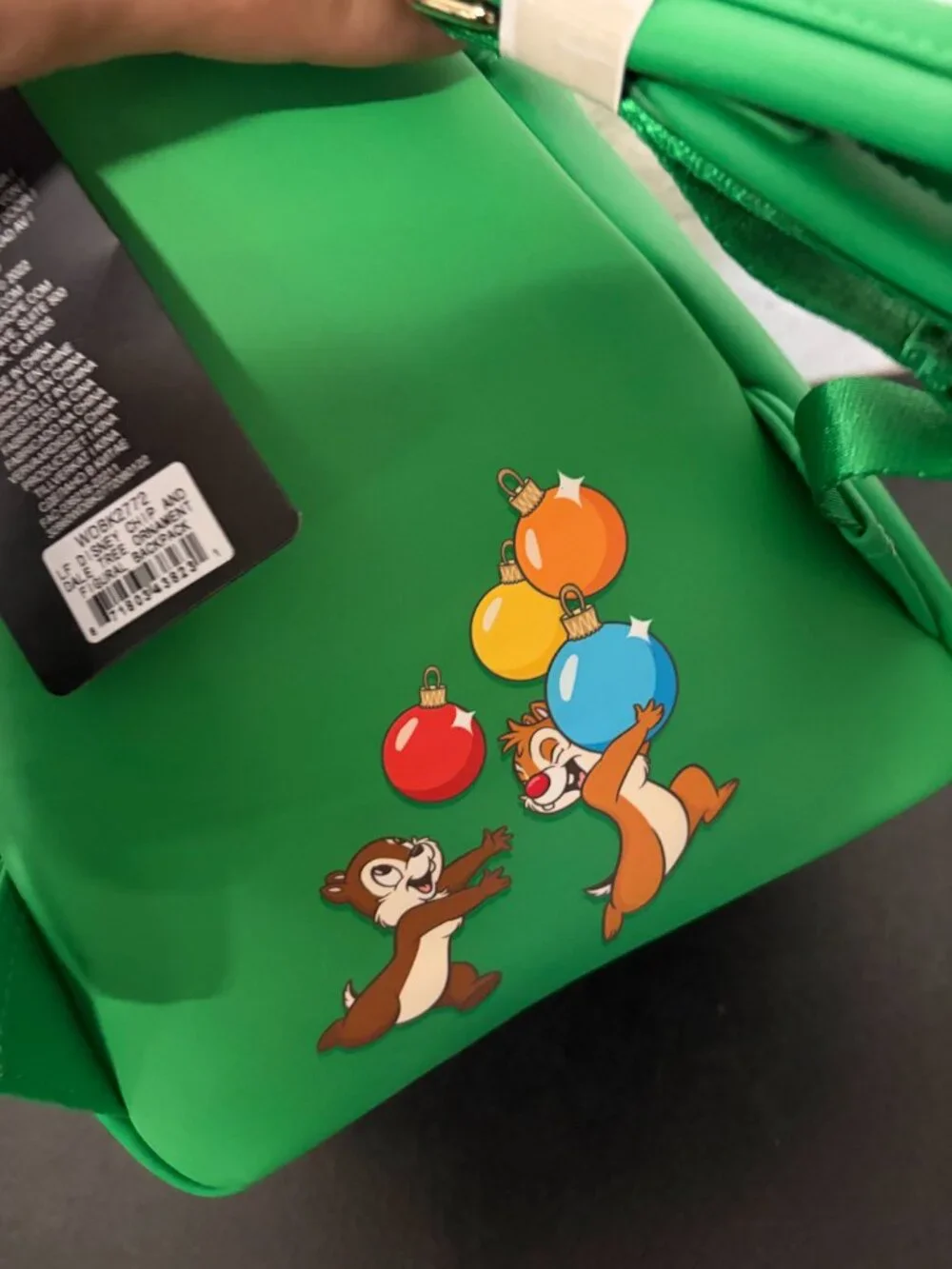 Loungefly DISNEY Chip and Dale Christmas Tree Ornament Figural Backpack